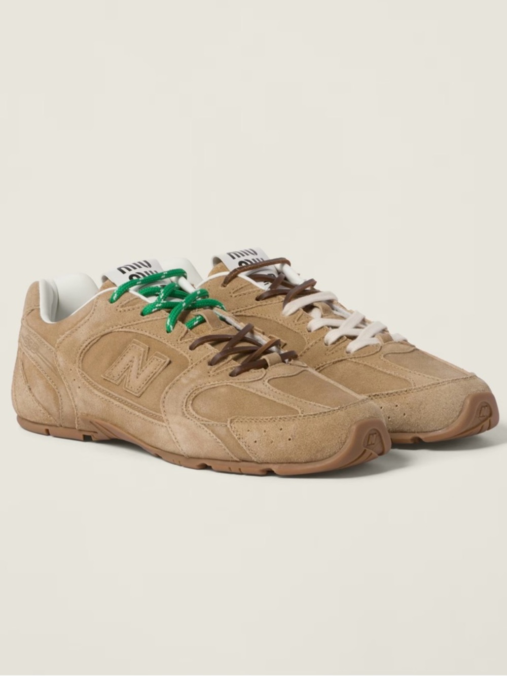 ✨NEW✨MIU MIU Women’s New Balance X Miu Miu 530 SL Suede Sneakers - Ecru / EU 38